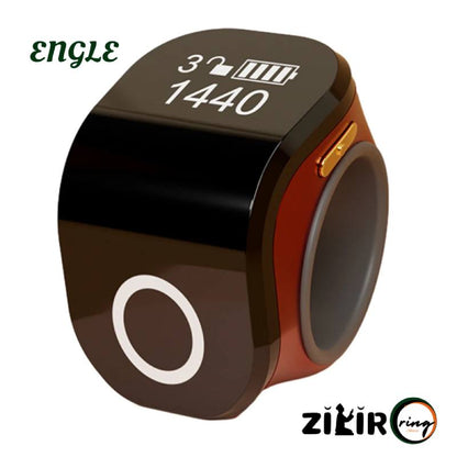 ANGLE Zikir Ring Display Mini Digital Finger Counter Tasbeeh prayer reminder