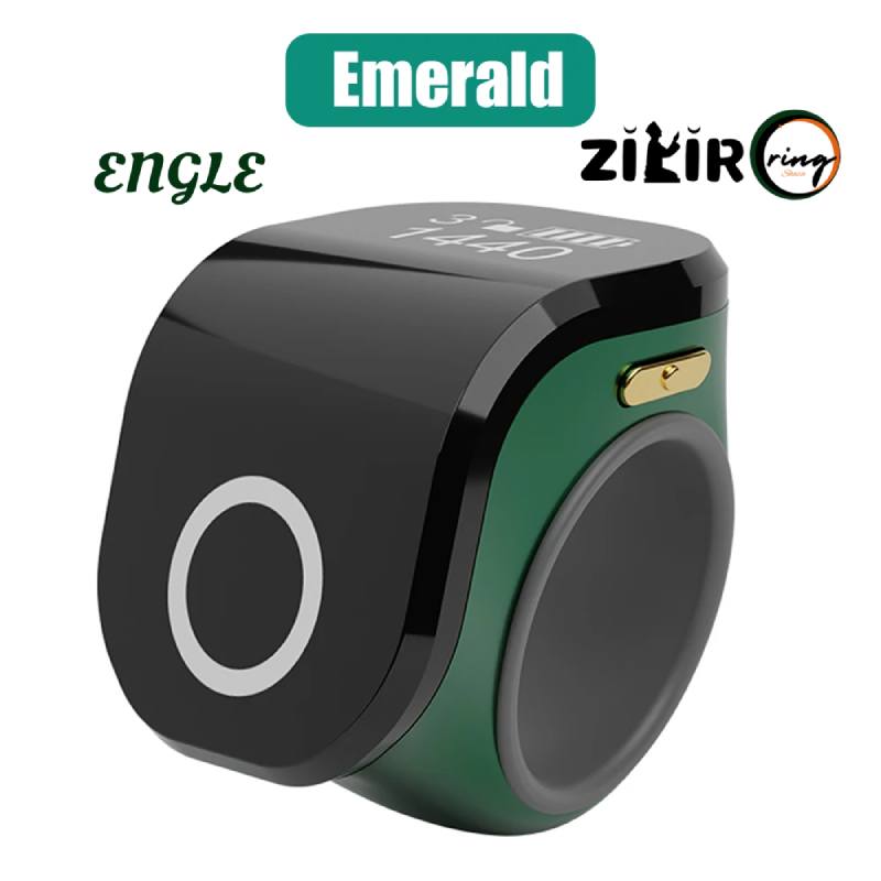 ANGLE Zikir Ring Emerald Green Color