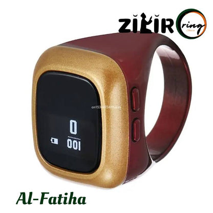 Red iqibla zikr ring tally