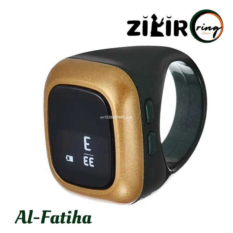 Green Zikir Ring Rechargeable Battery 