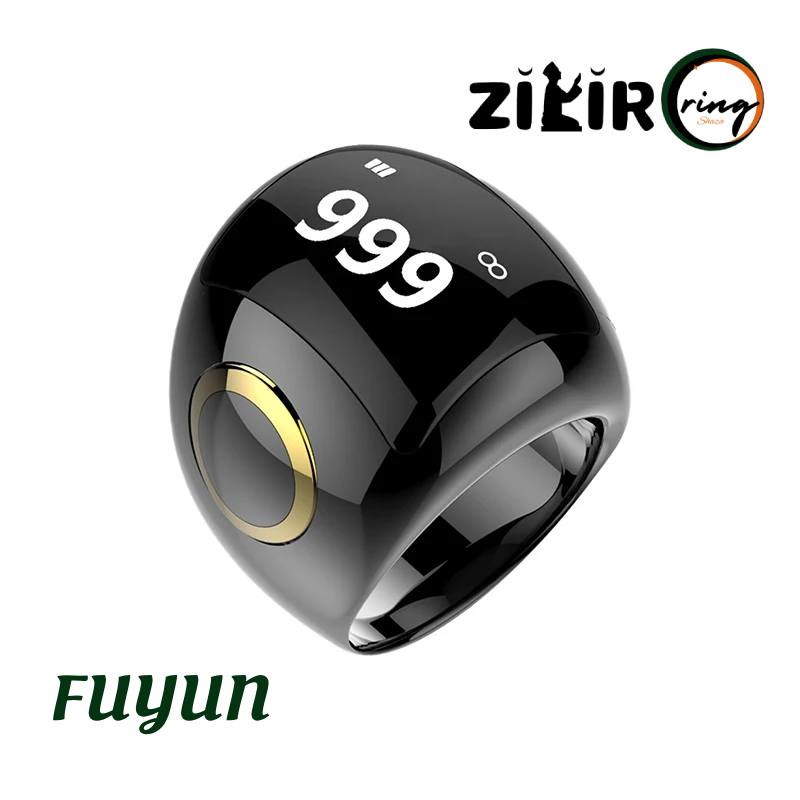 Black Tasbeeh Zikir Ring For Prayer Time Reminders  