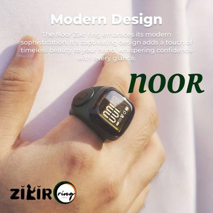 NOOR Zikir Ring Muslim Prayer Ring