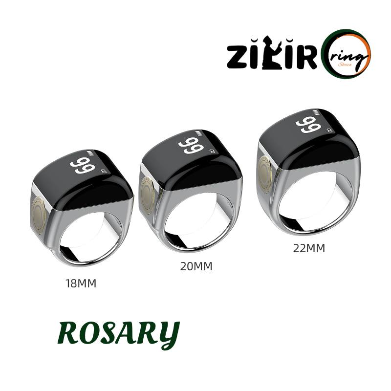 Rosary Zikir Ring Zinc Alloy 3 sizes