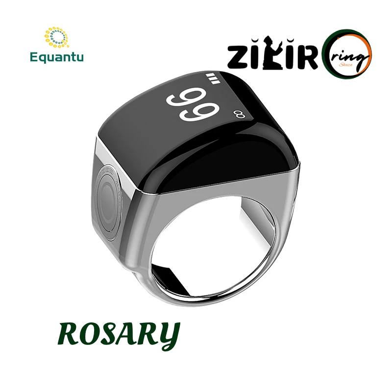 Rosary Zikir Ring Tasbeeh Zinc Alloy Silver