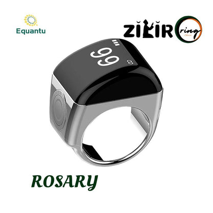 Rosary Zikir Ring Tasbeeh Zinc Alloy Silver