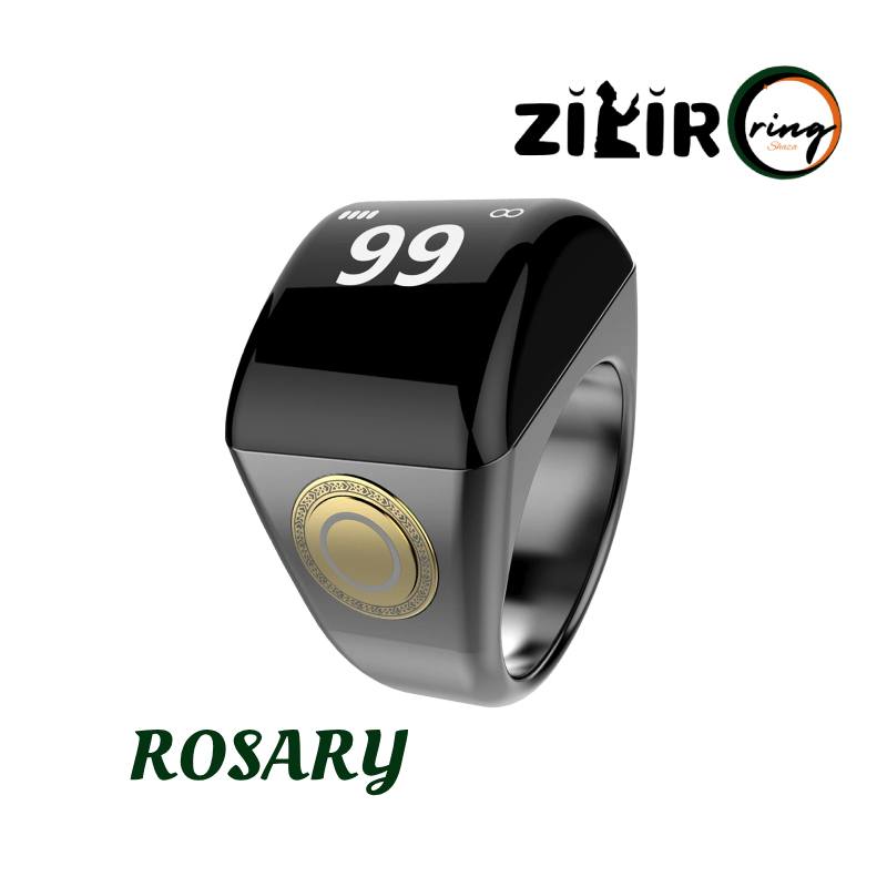 Rosary Zikir Ring Zinc Alloy Tasbeeh for Allah God anywhere anytime