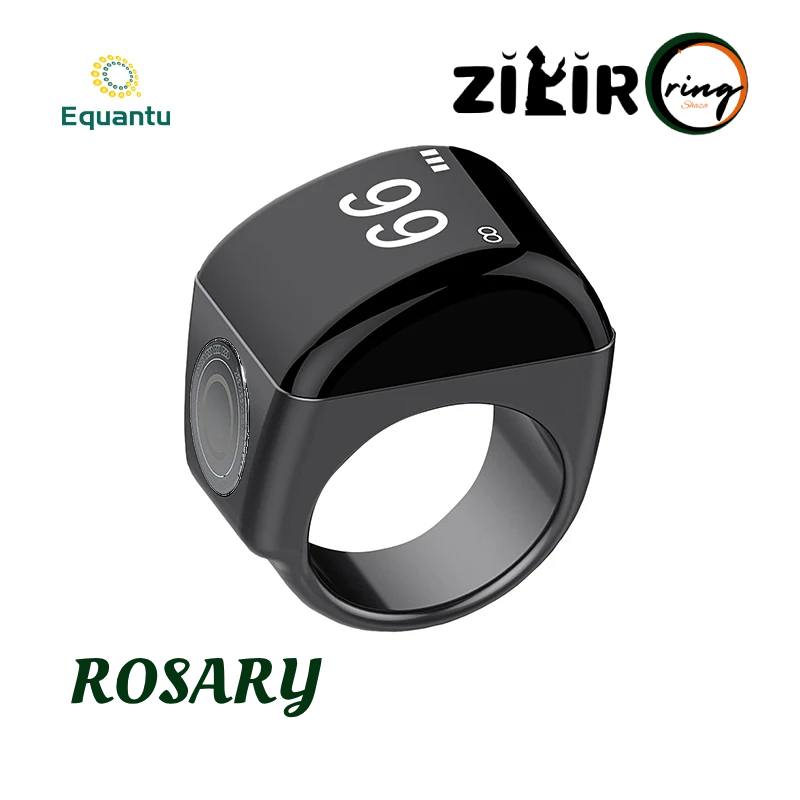 Rosary Zikir Ring Zinc Alloy Black