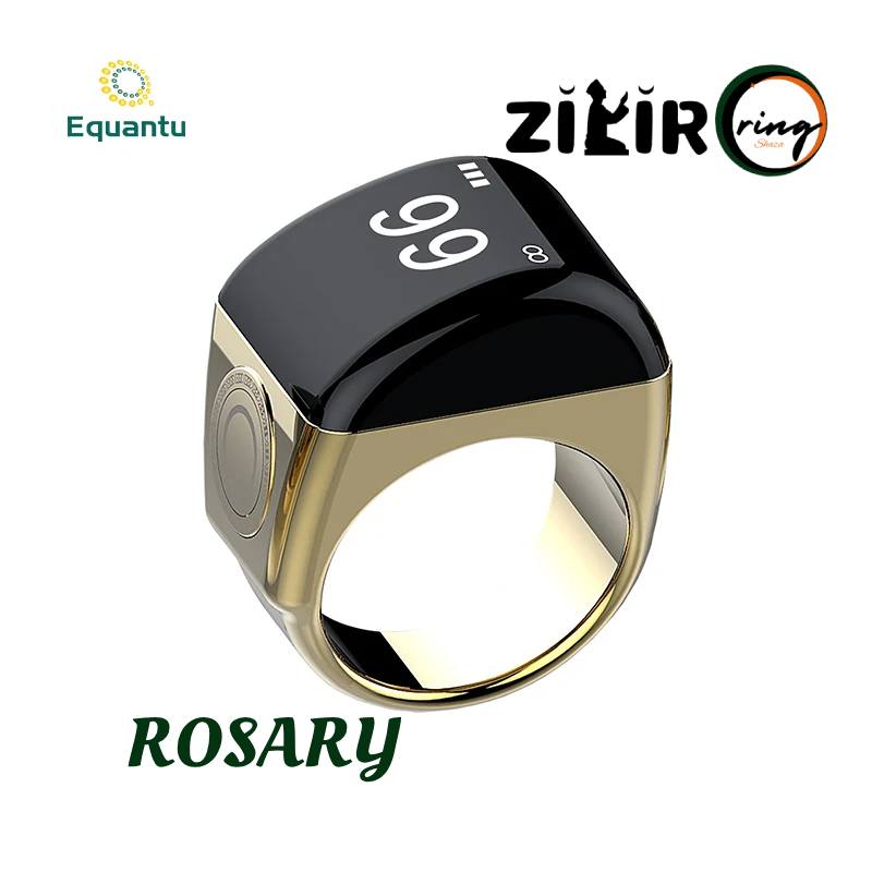 Rosary Zikir Ring Tasbih Zinc Alloy Gold