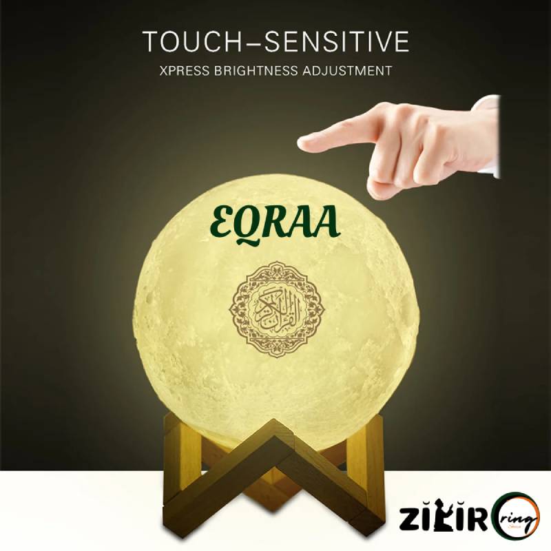 ZikirRing EQRAA Quran speakers 3D  touch sensitive express brightness adjustment