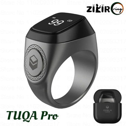 Graphite TUQA Pro Smart Zikir Ring Digital Counter Tasbih with Charging box