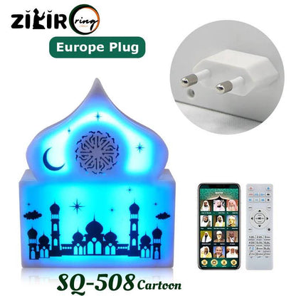 white SQ-508Cartoon ZikirRing Azan & Quran Speaker