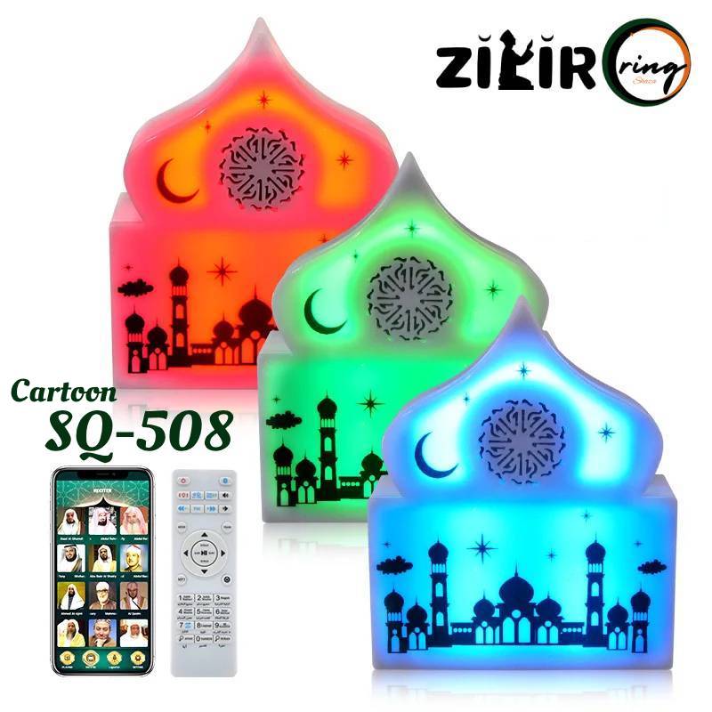 Many colors in SQ-508Cartoon ZikirRing Azan & Quran Speaker LED Light