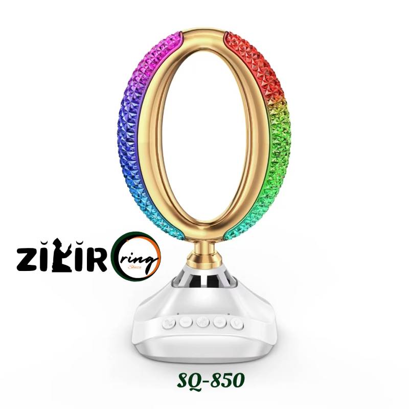 SQ-850 ZikirRing LED Coran Lamp Speaker Muslim Quran Learning Player 