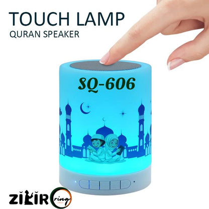 SQ-606 Zikir Ring is Quran speaker, touch stylish blue light Touch Lamp