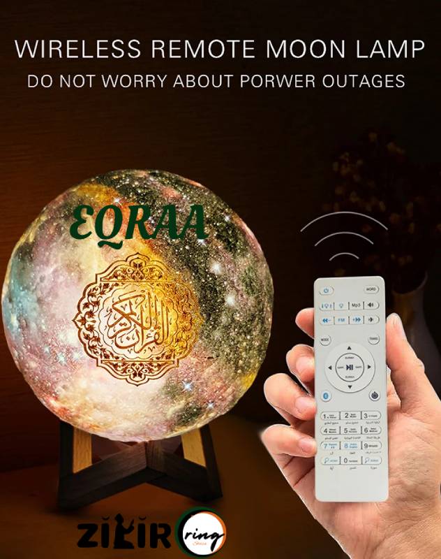 ZikirRing EQRAA Quran speakers 3D Moon do not worry about power outages