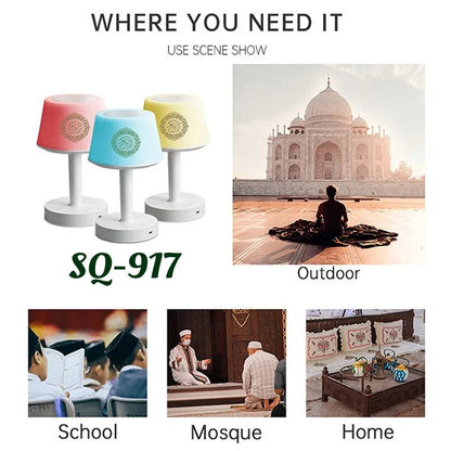 SQ-917 ZikirRing Quran Speaker Touch Light outdoor school Mosque and home