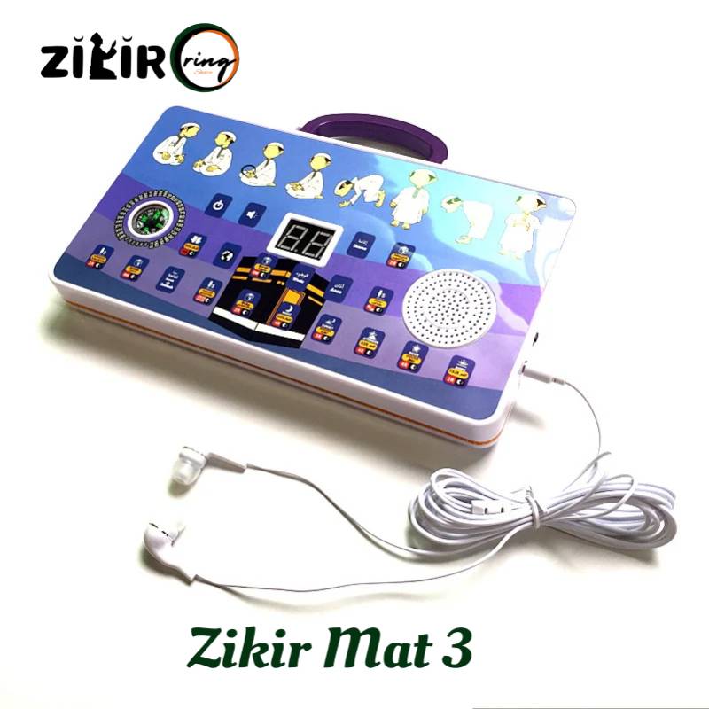 Interactive learning box for e-ZikirRing_Mat-3 with headphone 