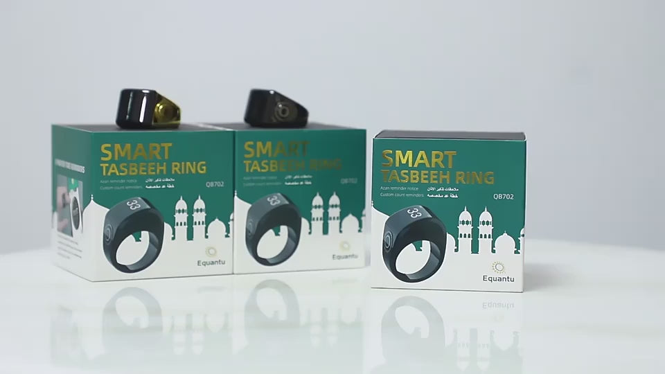 Rosary Zikr Ring TASBEEH SMART COUNTER so that you can easily keep track of your daily Tasbeeh count at all times. 